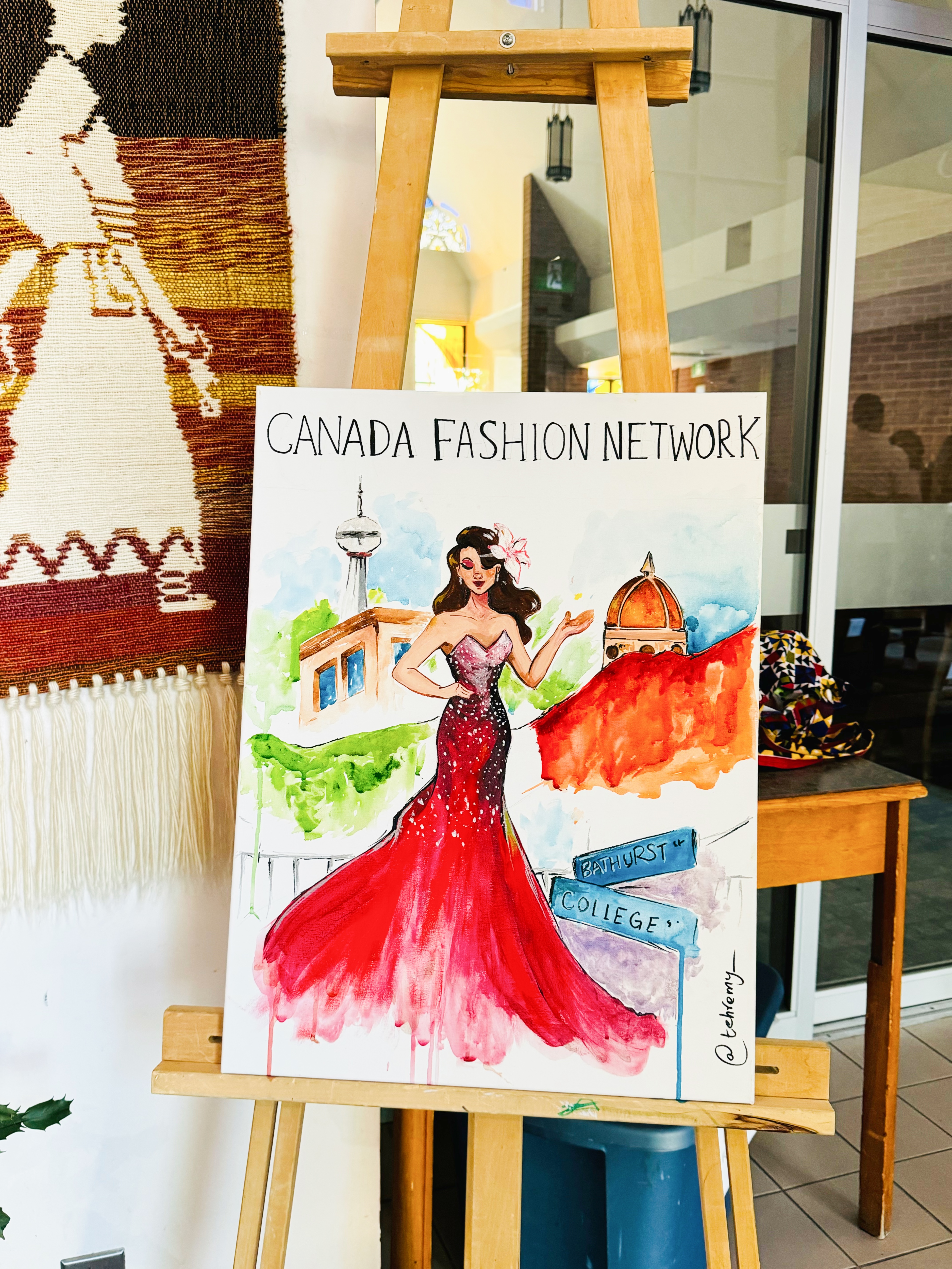 an illustration of a Live Fashion show